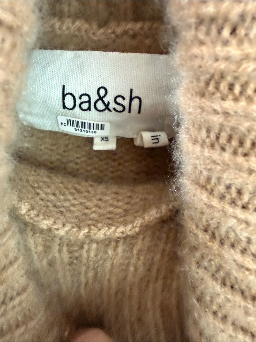 ba&sh Lady Pullover Camel Tan Turtleneck Sweater - Size XS / 0 - Picture 9 of 13